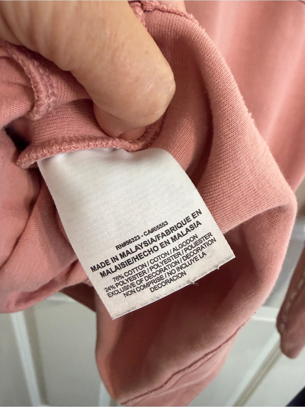 Excellent condition rare XS  Women’s Dusty Rose Crewneck Sweatshirt. Pockets - Picture 6 of 11